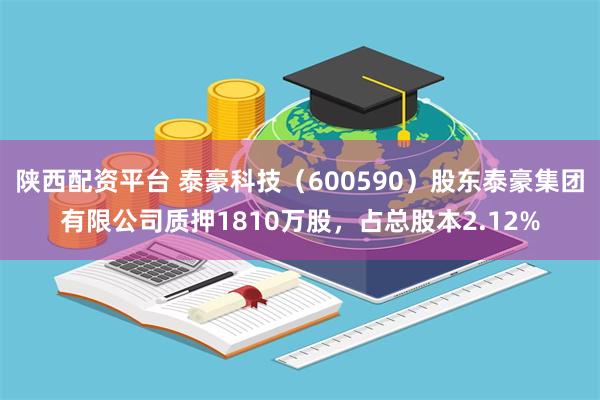 陕西配资平台 泰豪科技（600590）股东泰豪集团有限公司质押1810万股，占总股本2.12%