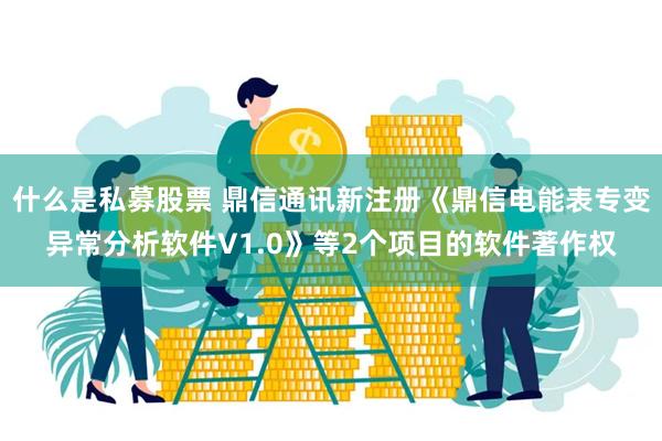 什么是私募股票 鼎信通讯新注册《鼎信电能表专变异常分析软件V1.0》等2个项目的软件著作权